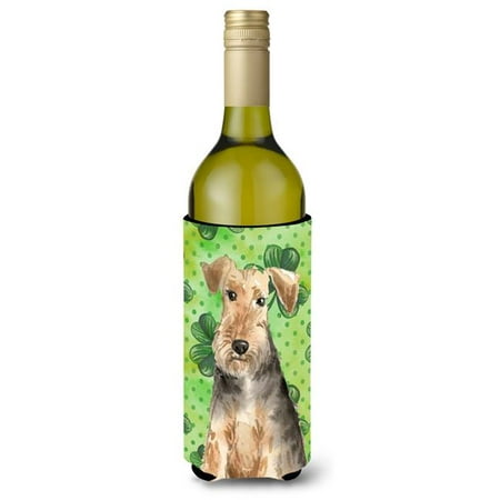 

Shamrocks Welsh Terrier Wine Bottle Beverge Insulator Hugger