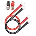 thumbnail image 3 of Batería genérica robusta Colamx de cobre de los cables del inversor de 5 AWG 50cm M8, 3 of 8