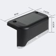 thumbnail image 5 of Paquete De 10 Luces Solares Para Cubierta Al Aire Libre A Prueba De Agua 600 Mah Luz De Paso LED Con Energía Solar Encendido Automático Para Barandilla Patio Pasos Valla Camino ANGGREK Solar Powered LED Step Light, 5 of 5