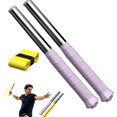 thumbnail image 1 of Upgraded Adjustable Intensity Badminton Swing Trainer, 11.8" Swing Sound Feedback for Smash Technique, Tennis/Badminton Magnetic Adjustable Power Trainer for Wrist Arm Strength Training, 1 of 5