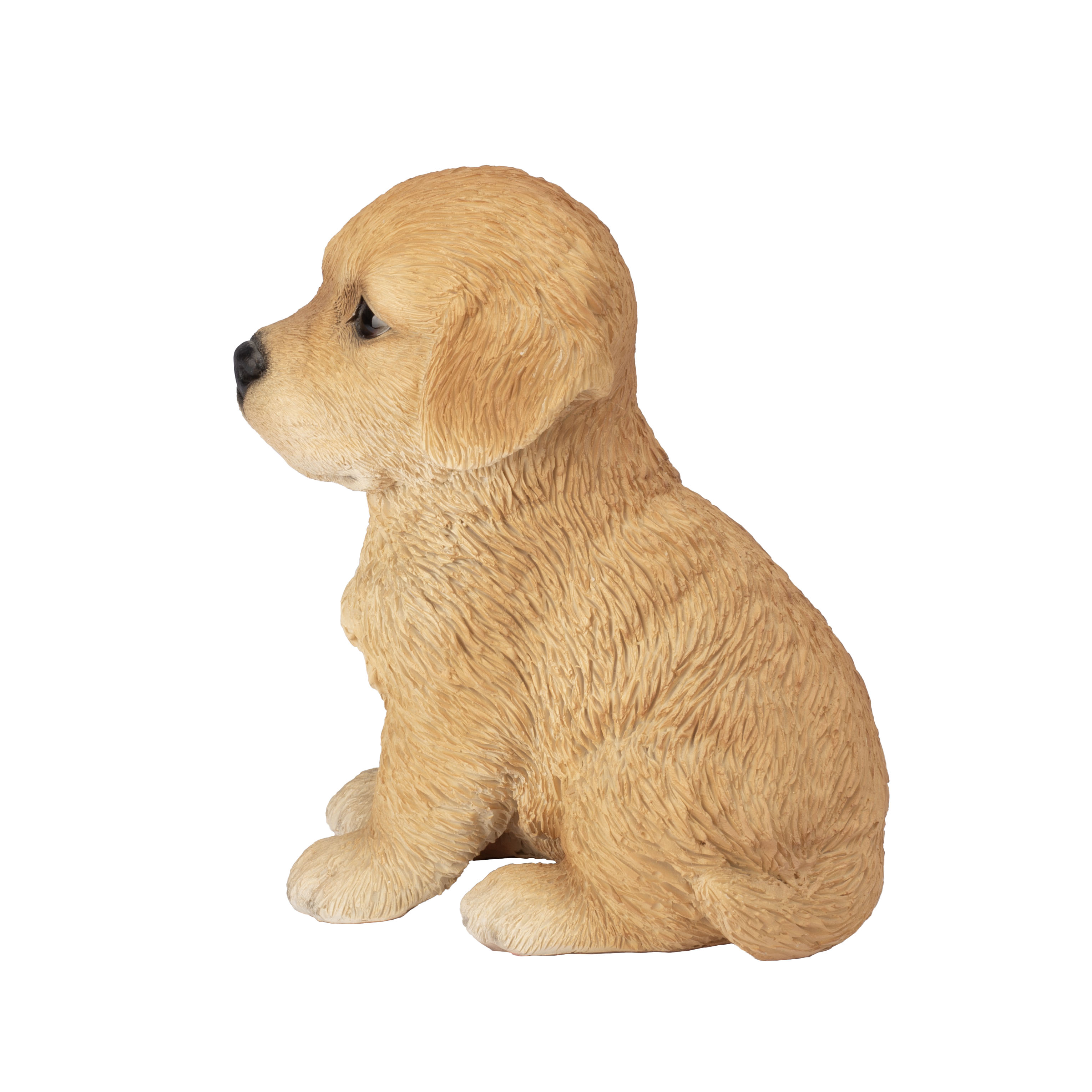 SOREAL Brown Golden Retriever Decorative Puppy Figurine for Home & Garden Décor, Handpainted Polyresin Dog Statue, Realistic Design | Gift for Dog Lovers | Weather-Resistant Indoor/Outdoor Decor