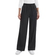thumbnail image 2 of Fantaslook Wide Leg Jeans for Women Elastic High Waisted Drawstring Pants Pull On Baggy Soft Denim Pants with Pockets, 2 of 8