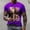 Purple, variant on Awdenio Mens T-shirt Casual Muscle Print Outdoor Daily Vacation Short Sleeve Crew Neck Shirt Spring Summer Clothing Apparel Slight Stretch for Weekend Leisure,Size S-6XL