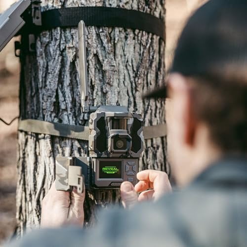 TACTACAM Reveal Ultra Cellular Trail Camera  4K Photo, 1080P Video, Live Streaming, GPS, Low-Glow/No-Glow Flash, LTE  Includes Folding Solar Panel, Rechargeable Battery, SD Card & Cleaning Cloth