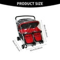 thumbnail image 3 of Stroller Rain Cover, Stroller Rain Cover Universal, for Clear Shield Accessories Side by Side Pushchair Waterproof Dust Proof Cover Pram Accessories for Outdoor Travel(82*94*89cm）, 3 of 8