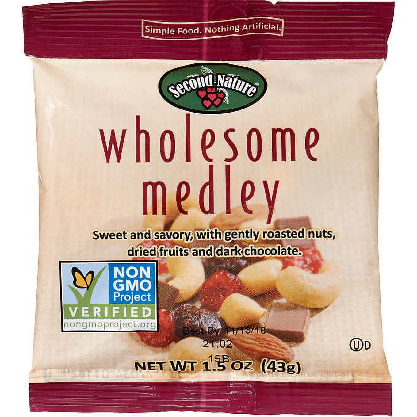 Wholesome Medley Snack Mix by Second Nature 1.5 Oz. 16 Counts