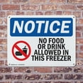 thumbnail image 4 of (2 Pack) No Food Or Drink Allowed In OSHA Notice Sign 14 Inch X 10 Inch Indoor / Outdoor Rust-Free Aluminum Metal Signs for Workplace, Workshop, and Construction Site, Made in the USA, 4 of 8