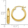 thumbnail image 2 of Beautiful 14k Polished Hoop Earring, 2 of 2