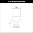 thumbnail image 4 of Belwith-Keeler B077890BGB 1 in. Brighton Cabinet Knob, Brushed Golden Brass, 4 of 7