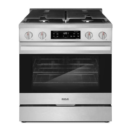 30 in. Heritage Collection 4.6 cu. ft. Gas Range with 4 Sealed Burners and Convection Oven in Stainless Steel