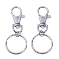 thumbnail image 4 of Paquete de 20 cierres giratorios Cordón a presión Cierre de pinza de ngosta Accesorios de joyería, s de lvero de aleación de 5.2 g Baoblaze Clip giratorio de llavero de gatillo, 4 of 8