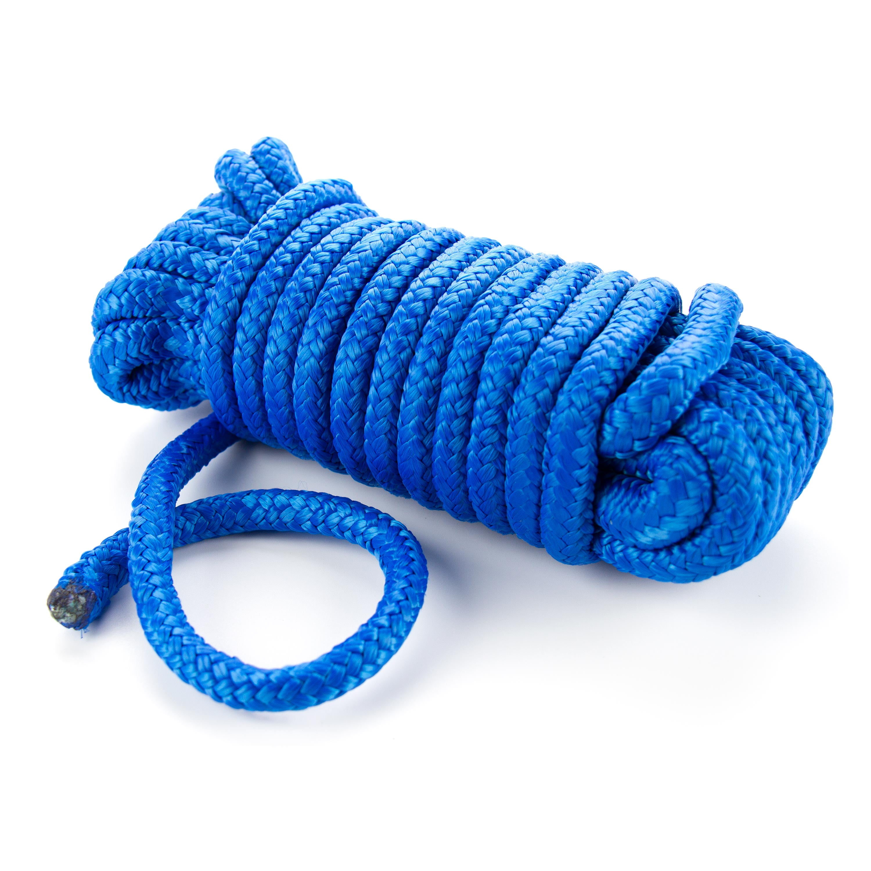 Ozark Trail Double-Braided Nylon Marine Dock Line, 3/8 in x 25 ft, Up to 20 ft Boats, 550 lb Maximum Working Load, Blue