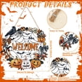 thumbnail image 5 of Decoración de Halloween, corona de madera con forma de fantasma para puerta de entrada, letreros de pared, letrero de calabaza, murciélago, gato negro, feliz Halloween, letrero colgante para, 5 of 5