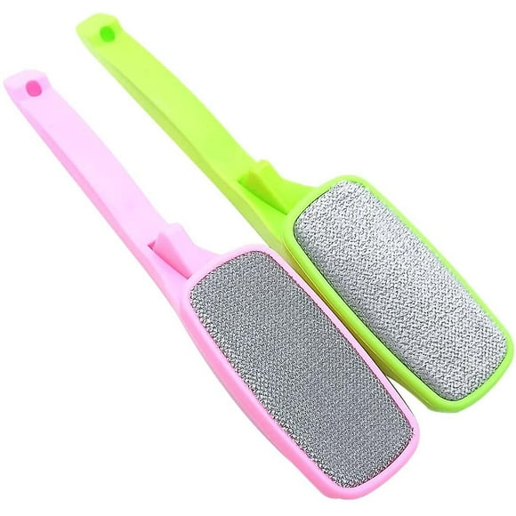 Magic Lint Brush, Fabric and Clothes Cleaner, Also Pet Hair, Dust Remover, with Pop-up Multi-Directional Swivel Head 2Pcs (Random Color)