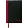 Mead Hardcover Casebound Notebooks, 1 Subject, Wide/legal Rule, Black/red Cover, 9.88 X 7, 96 Sheets