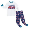 thumbnail image 6 of Gubotare Little Boys Pajamas 2 Pieces Long Set Cotton Sleepwear Kids Excavator Pjs Toddler Winter Clothes Jammies Size 2-7T White,Size 7-8 Years, 6 of 6