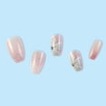 thumbnail image 2 of FCOGIN Medium Coffin Acrylic False Nail, Press on Nail, Pink, Rinestone, Glitter, Flower, 24 Pieces, 2 of 6