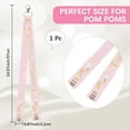 thumbnail image 2 of 1pc Cloth Pom Pom Holder for Backpack Cheer Cheer Strap with Cheerleader Tags Pearl Pink 370mm, 2 of 9