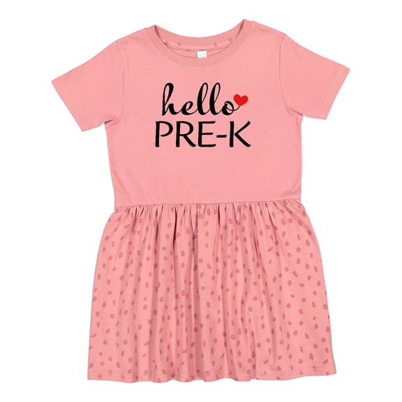 Inktastic Hello Pre-k Girls Toddler Dress