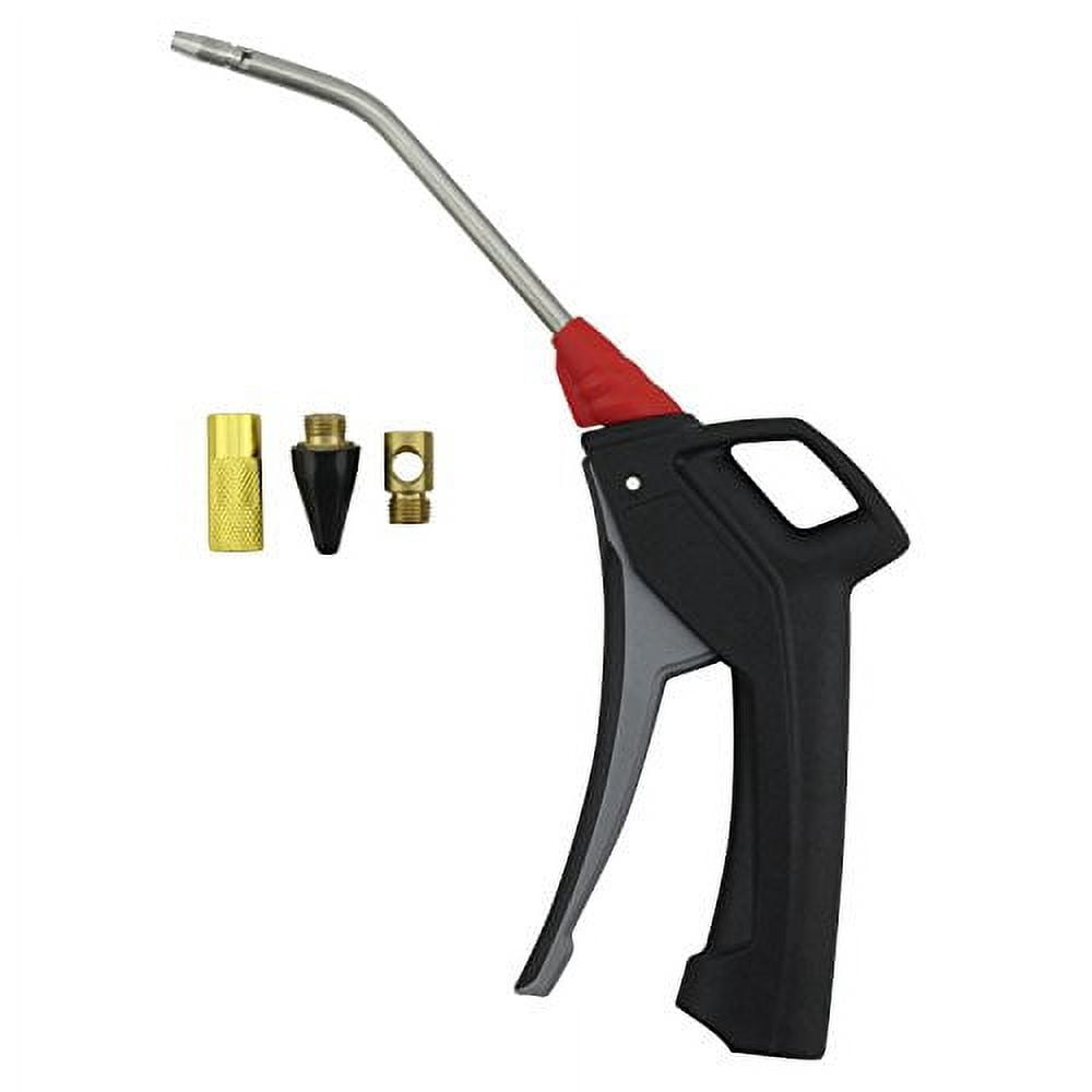 Milton (4-Piece) KWIK-CHANGE® PRO Series Pistol Grip Air Blow Gun & Universal Tip Kit - 5" Safety Tip Nozzle -235 Max PSI