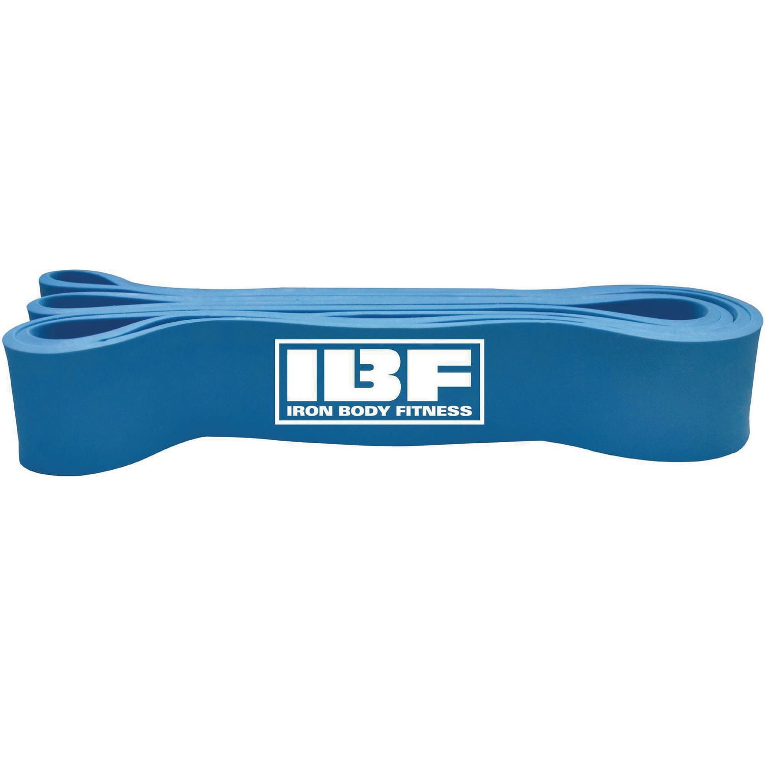 IBF Power Band – Extra Heavy Resistance Band for Strength Training By Iron Body Fitness - Build Muscle - Burn Fat - Workout Anywhere - Easy to Use - Blue