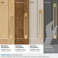 thumbnail image 3 of Amerock Medora 12-5/8 inch (320mm) Center-to-Center Rectangle Champagne Bronze Cabinet Pull Backplate, 3 of 6