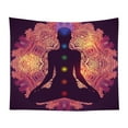 thumbnail image 3 of Visland Seven Chakra Tapestry - Bohemian Mandala Yoga Meditation Wall Hanging Boho Studio Room Decoration Spiritual Gift Art Home Bedroom Decor Living Room Divider Door Curtain Balcony Sheer, 3 of 3
