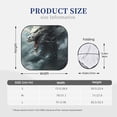 thumbnail image 2 of Kdxio Cloud White Dragon Print 2-Piece Sun Shade Front Windshield - Foldable Car Front Window Sunshades for Most Sedans SUV Truck, 2 of 6