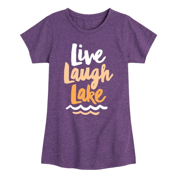 Instant Message - Live Laugh Lake - Toddler And Youth Girls Short Sleeve Graphic T-Shirt
