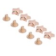 thumbnail image 1 of Leather Rivets Screws Set Zinc Alloy Star Rivets and PH Screws for Leathercraft Projects Belts Handbags Shoes Clothing 50 Sets, 1 of 7