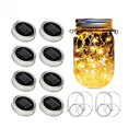 thumbnail image 1 of Luces solares para patio, luces decorativas para exteriores, luces colgantes para árboles, luces para balcones y prados, 1 of 5