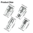 thumbnail image 2 of TAPDRA 4 Pcs 1/4 Inch NPT Pressure Washer Adapter Set 5000 PSI Stainless Steel Quick Connect Fittings, 2 of 2
