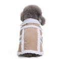 thumbnail image 3 of Gostoto Pet Dog Winter Faux Fleece Thickened Jacket Dog Clothes Plush Neck Collar Warm Thermal Jacket Pet Clothes for Teacup Small Pet Dog, 3 of 5