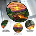 thumbnail image 3 of Golf Cart Stained Glass Window Hanging Sun Catcher Halloween Haning Ornament Decoration Christmas Birthday Gifts for Lover and Friends, 3 of 6