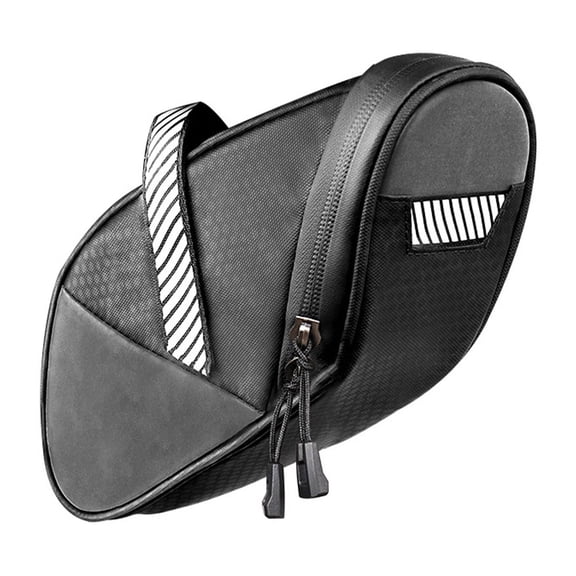 ifundom Reflective Bike Seat Back Pouch with Large Storage Capacity, Composite Material, 1 Piece for Cycling Gear