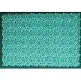 thumbnail image 1 of Ahgly Company Machine Washable Indoor Rectangle Abstract Turquoise Blue Contemporary Area Rugs, 2' x 5', 1 of 4