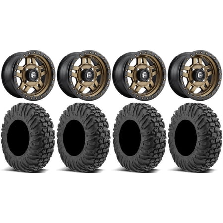 Fuel Anza Bronze 15 Wheels 34 MotoVator Tires Sportsman RZR Ranger