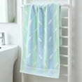 thumbnail image 4 of Anckoeil Cotton Towel, 28.35x12.99in Soft Absorbent Striped Towel for Daily Use, 4 of 5