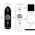 thumbnail image 2 of Candelabro de madera de estilo bohemio para montar en la pared, candelabro de pilar desmontable, estante flotante con temática de chakras, forma de bala: 36 x 10 x 0,7 cm, 2 piezas, 2 of 8