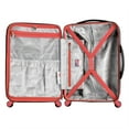 thumbnail image 2 of Olympia U.S.A. Apache 3-Piece Expandable Hardcase Luggage Set with Spinner Wheels, Black/Red, 2 of 10