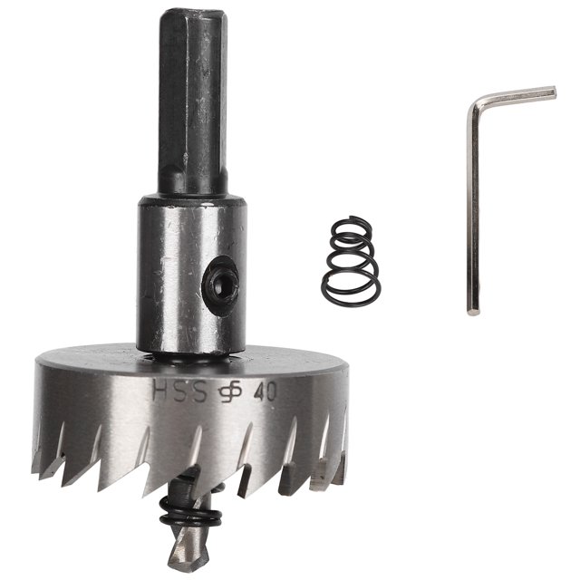 Hole Saw Opener Drill Bit Cutter 40mm High Speed Steel Drilling Cutting Tool for Metal