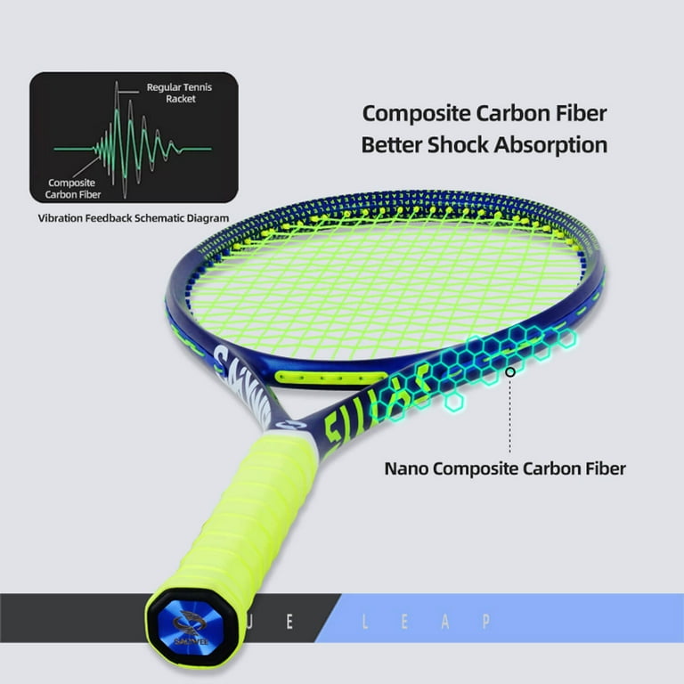 SALYWEE BLUE LEAP Professional Carbon Fiber Adult Tennis Racket