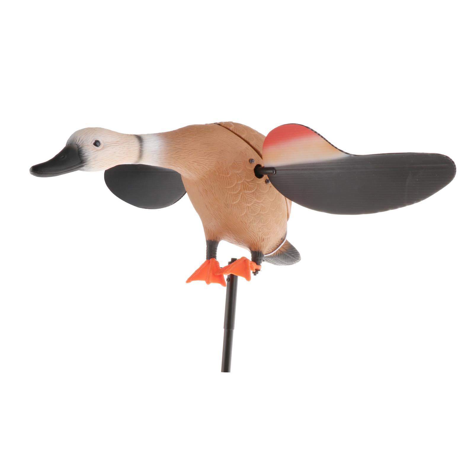 Electric Fly Duck Mallard Drake Decoy with Support Foot for Hunting Shooting, 