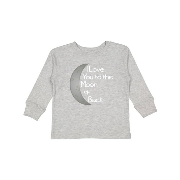 Inktastic I Love You to the Moon & Back. Boys or Girls Long Sleeve Toddler T-Shirt
