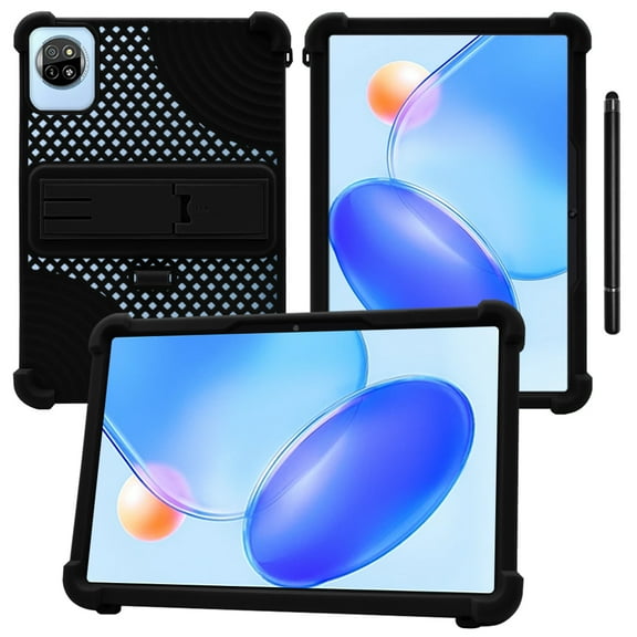 [NSFN] for Blackview Tab 20 Wifi Case, Blackview 10.1 inch Tablet  Case Stand Function Multi-Angle Compatible Portable Shockproof Drop Prevention Cover Thin Stand Protective case   stylus (Black)