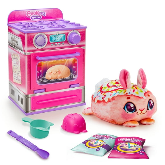Horno para hornear COOKEEZ MAKERY Cinnamon Treats con juguete de peluche