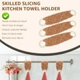 thumbnail image 3 of 3Pcs Crochet Towel Holder Ring Elegant Macrame Hand Towel Holder Hanging Dish Towel Holder Easy to Use Knitted Towel Holder with Loop Crochet Towel Ring for Towels Kitchens-3pcs-brown, 3 of 10