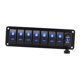 thumbnail image 2 of Panel de interruptores basculantes de 4,2 A con cargador USB doble, voltímetro de aluminio de alta resistencia para vehículos 8 pandillas, 2 of 8
