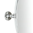 thumbnail image 2 of TEHOME Farmhouse Oval Chrome Metal Pivot Bathroom Vanity Mirror Tilting Vanity Mirrors 19x24", 2 of 6