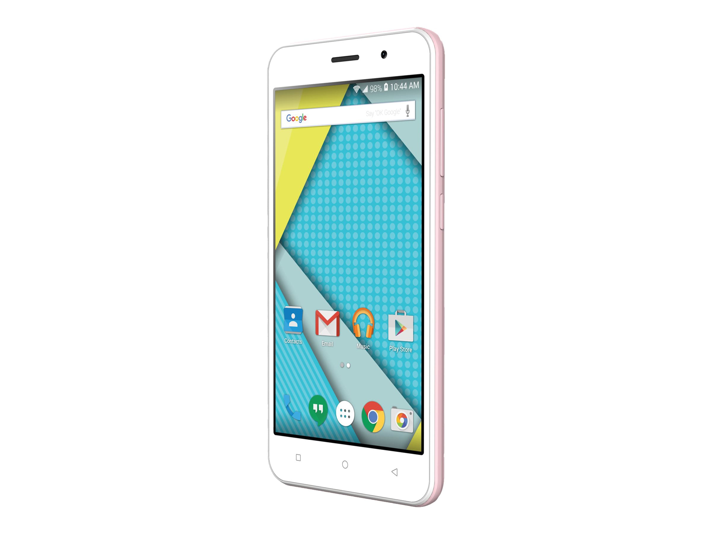 Plum Compass - Unlocked 4G GSM Smart Cell Phone Android 8.0 Quad core 8MP Camera ATT Tmobile Metro - Rose Gold